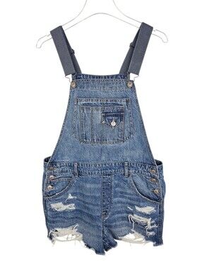 American Eagle 90's Boyfriend Denim Shortalls Overalls